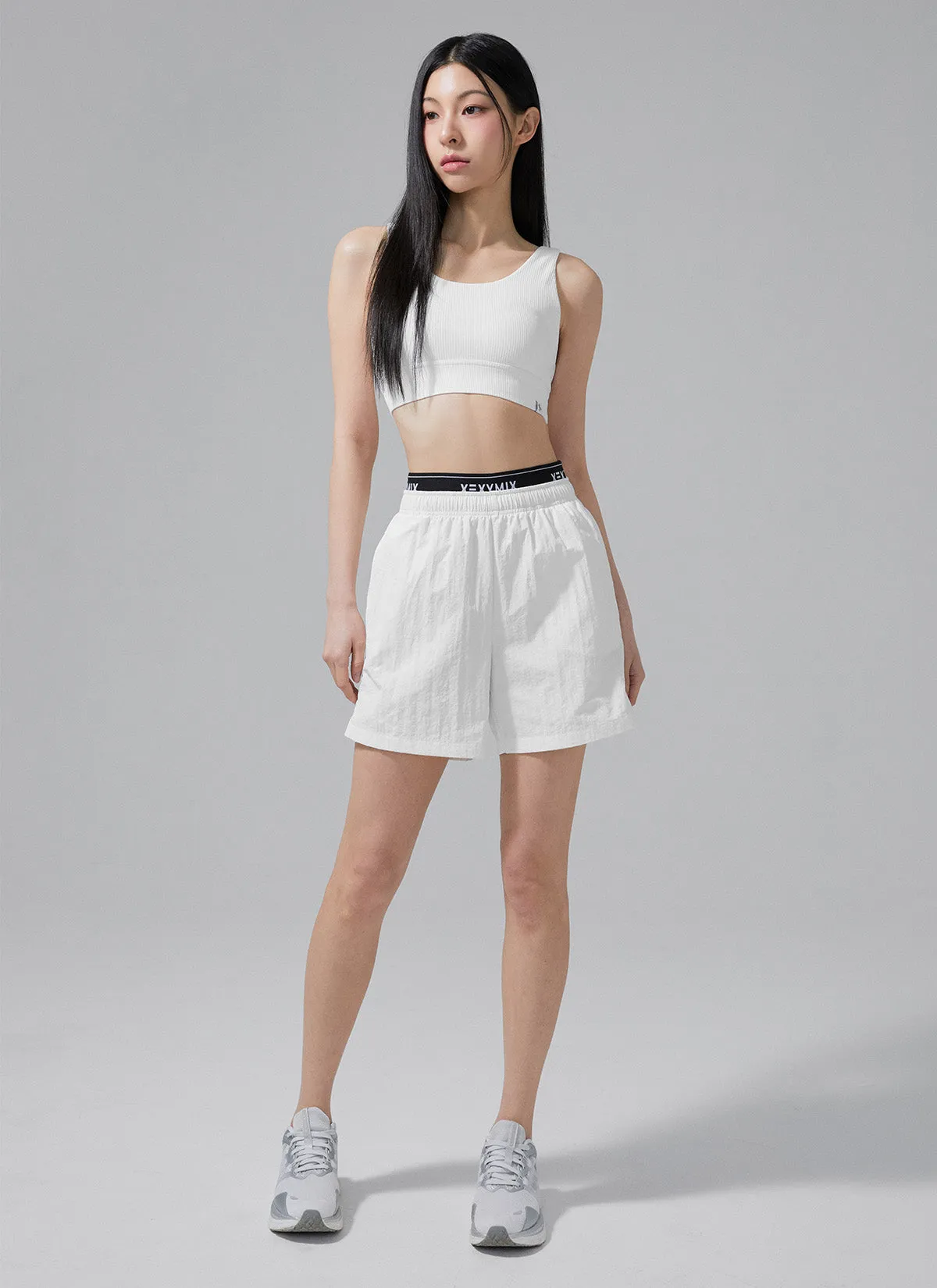 Logo Banding Woven Shorts Teacher Chic PillingResistant