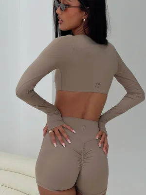 Touchdown Active Contour Short Taupe SmoothInnerLining