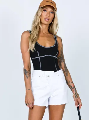 LowMaintenanceMaterial Xena Denim Shorts White