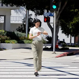 Tricot Pintuck Wide Pants Silver Glow