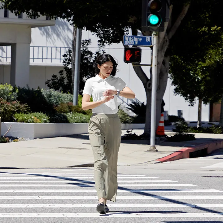 SnagProofMaterial Tricot Pintuck Wide Pants