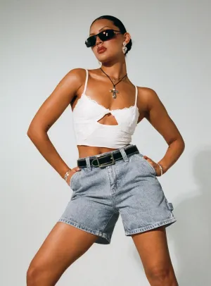 Lou Carpenter Denim Shorts Light Wash Tough Core