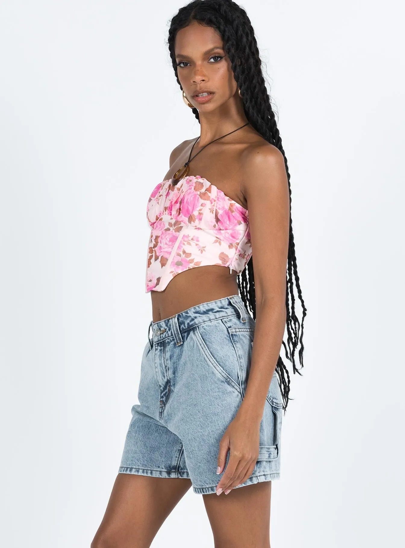 Lou Carpenter Denim Shorts Light Wash WindproofInterior ReinforcedHems