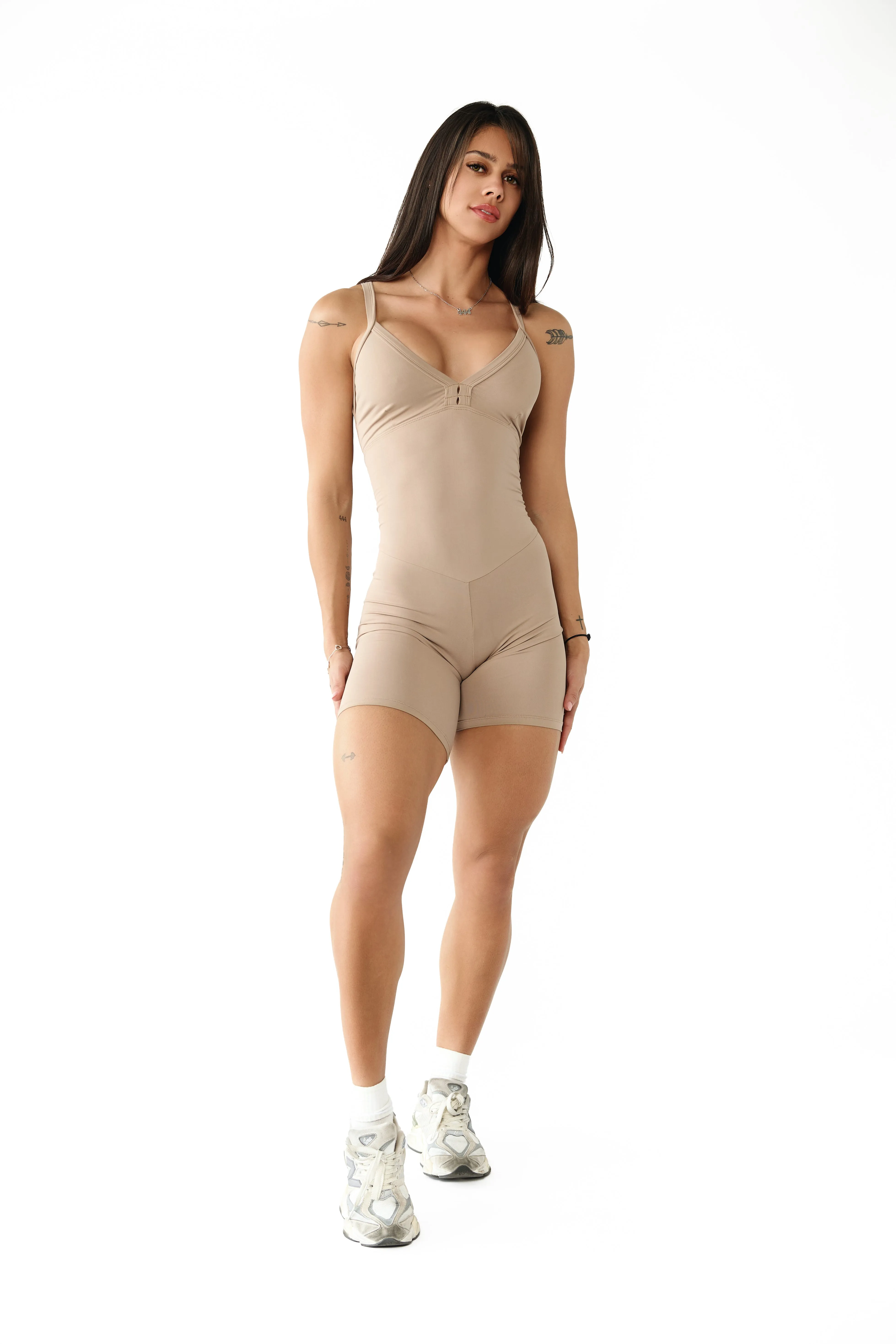 Travel Sport Frosted Toffee Web Bodysuit