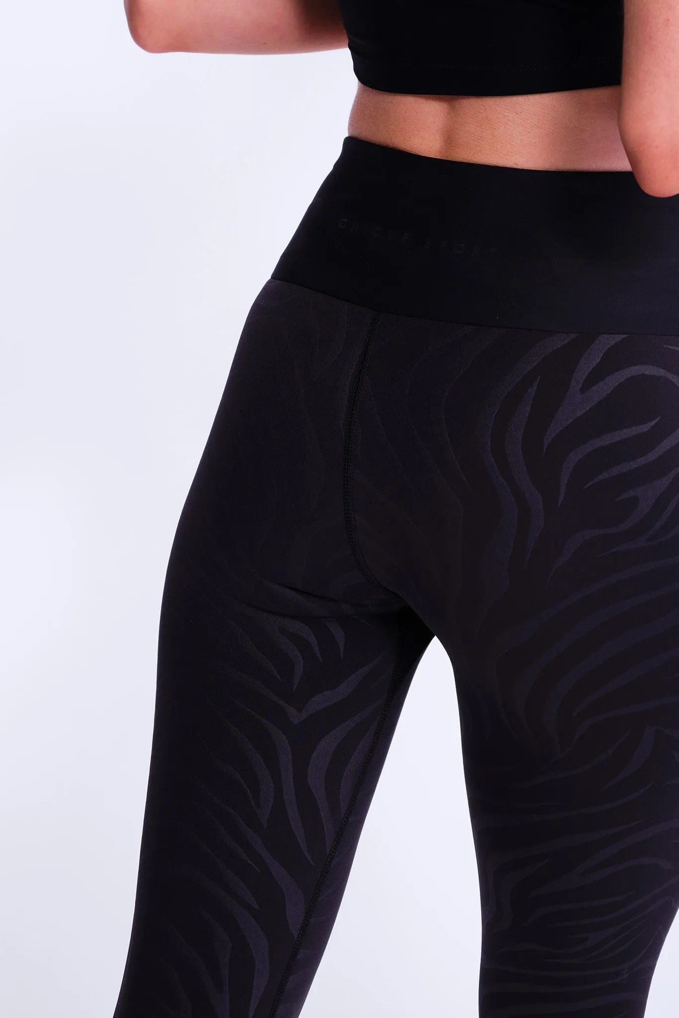 Iconic Zebra Off-Ice Leggings Fade Resistant For Kids Brushed Inner Layer