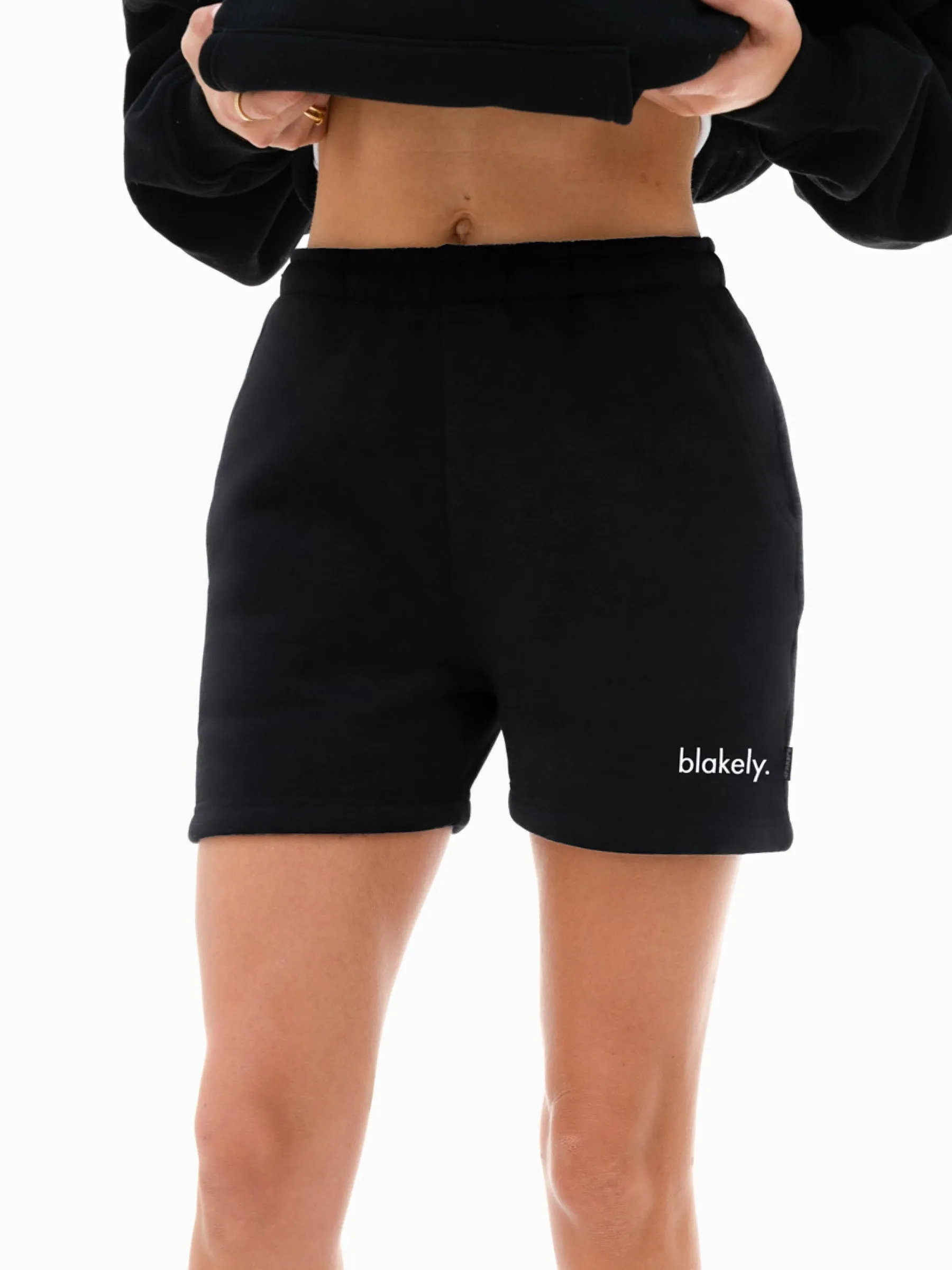 art industry Warm Fit Sami Jogger Shorts - Black