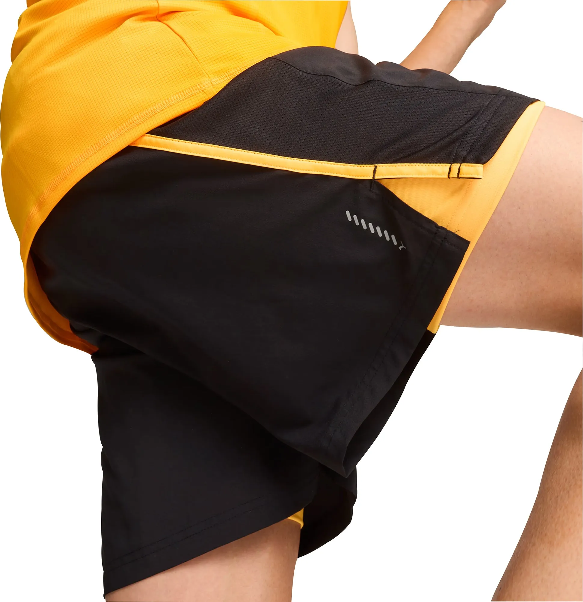 Puma Favourite Velocity 2 In 1 Mens Running Shorts - Black Stretch Fit Design