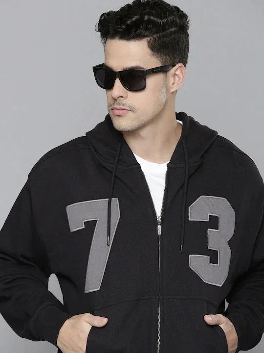 Men's Printed Hooded Sweatshirt Preppy Style
