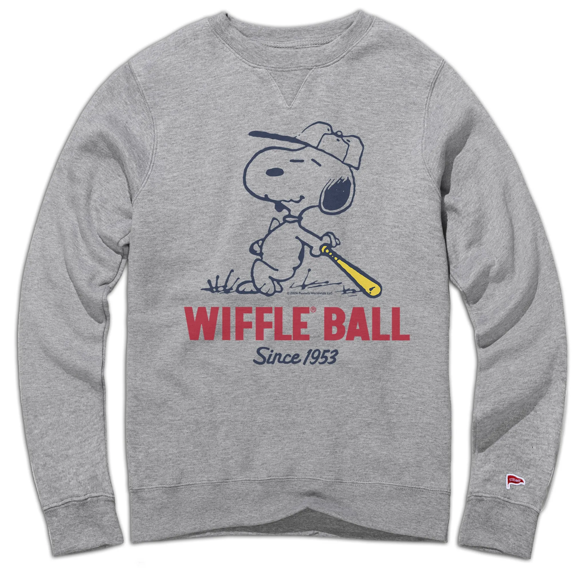 Seamless Side Construction maternity wear Peanuts x Wiffle Ball Snoopy Crewneck