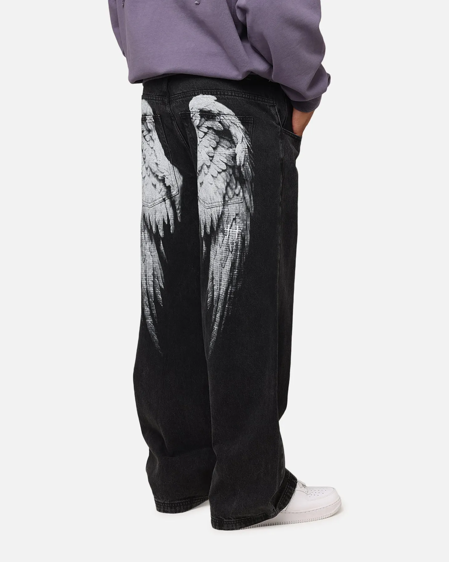 Thermal Regulating Fabric Anti Snag Thread Technology Saint Morta Amplus Afterlife Jeans Black Shadow