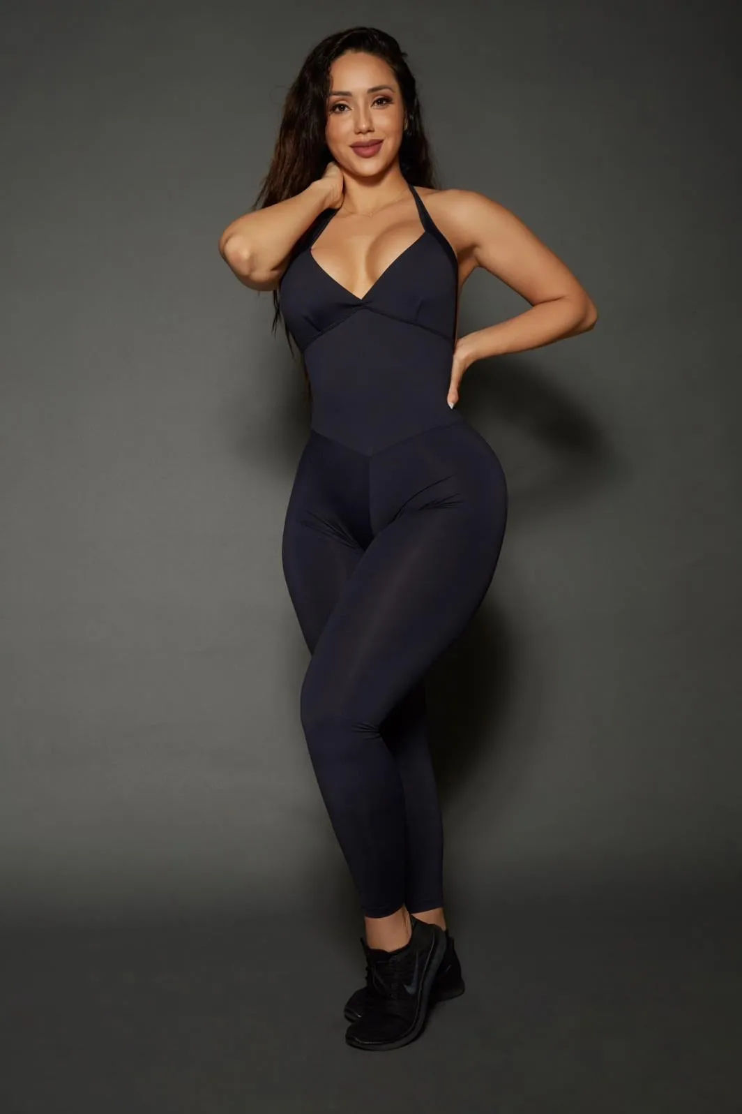 Black Bum Bum Pocket Bodysuit (Light Supplex) Minimal Boy Resort Vacation