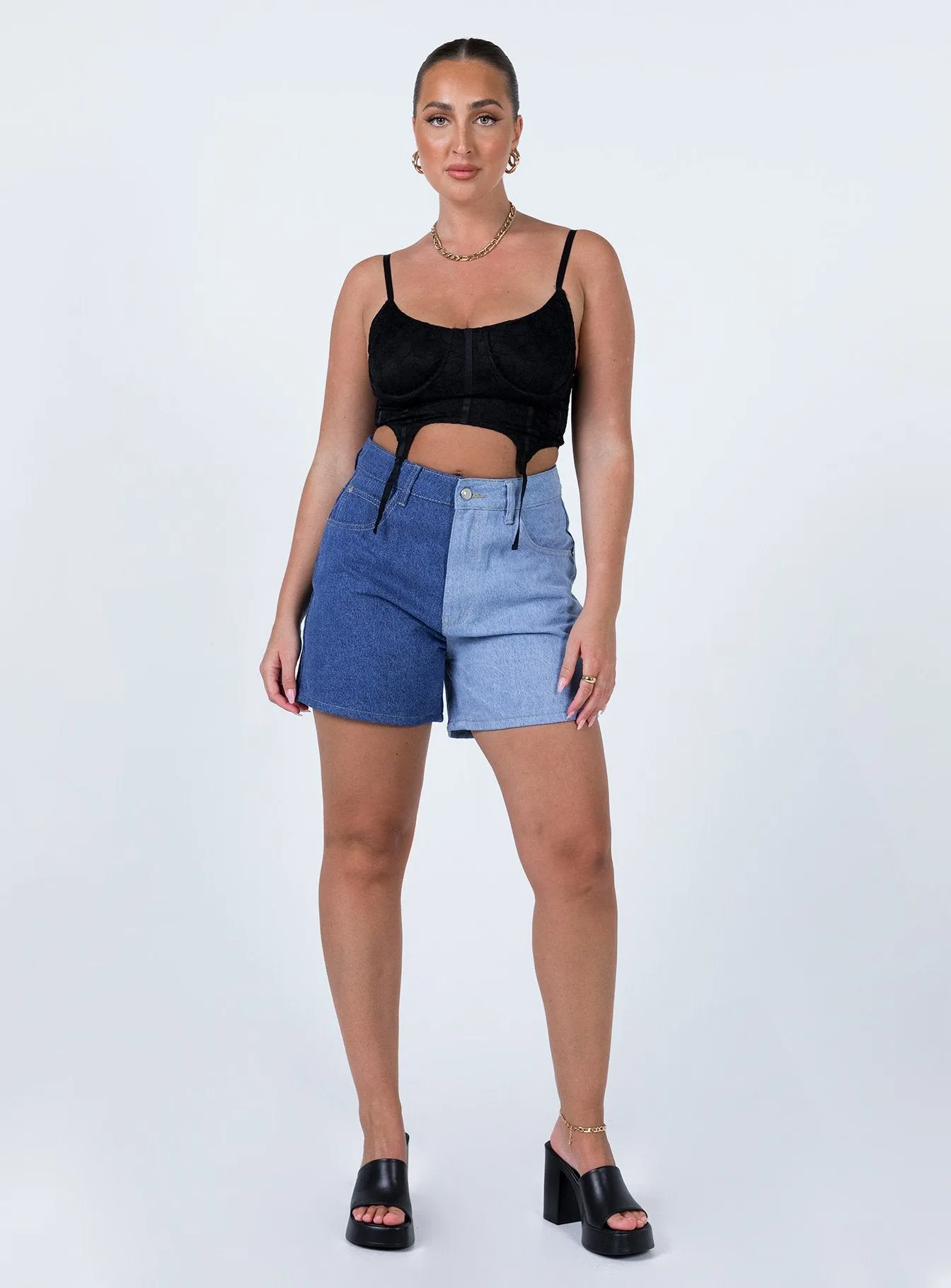 Rate Denim Shorts Spring Glow CompressionEnhanced