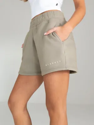 Isabel Jogger Shorts - Beige Simple Comfort Crisp Look