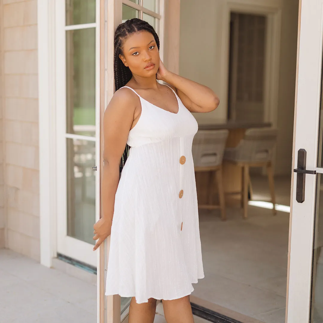 Recycled materials Daisy Coverup, White