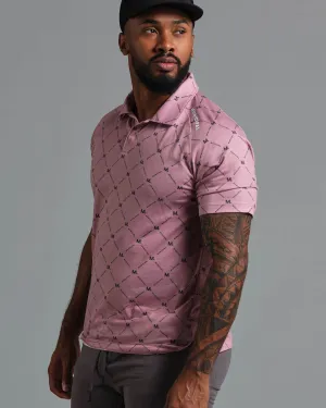 Stylish Detail Twill Tape Reinforcement Sport Tech Polo