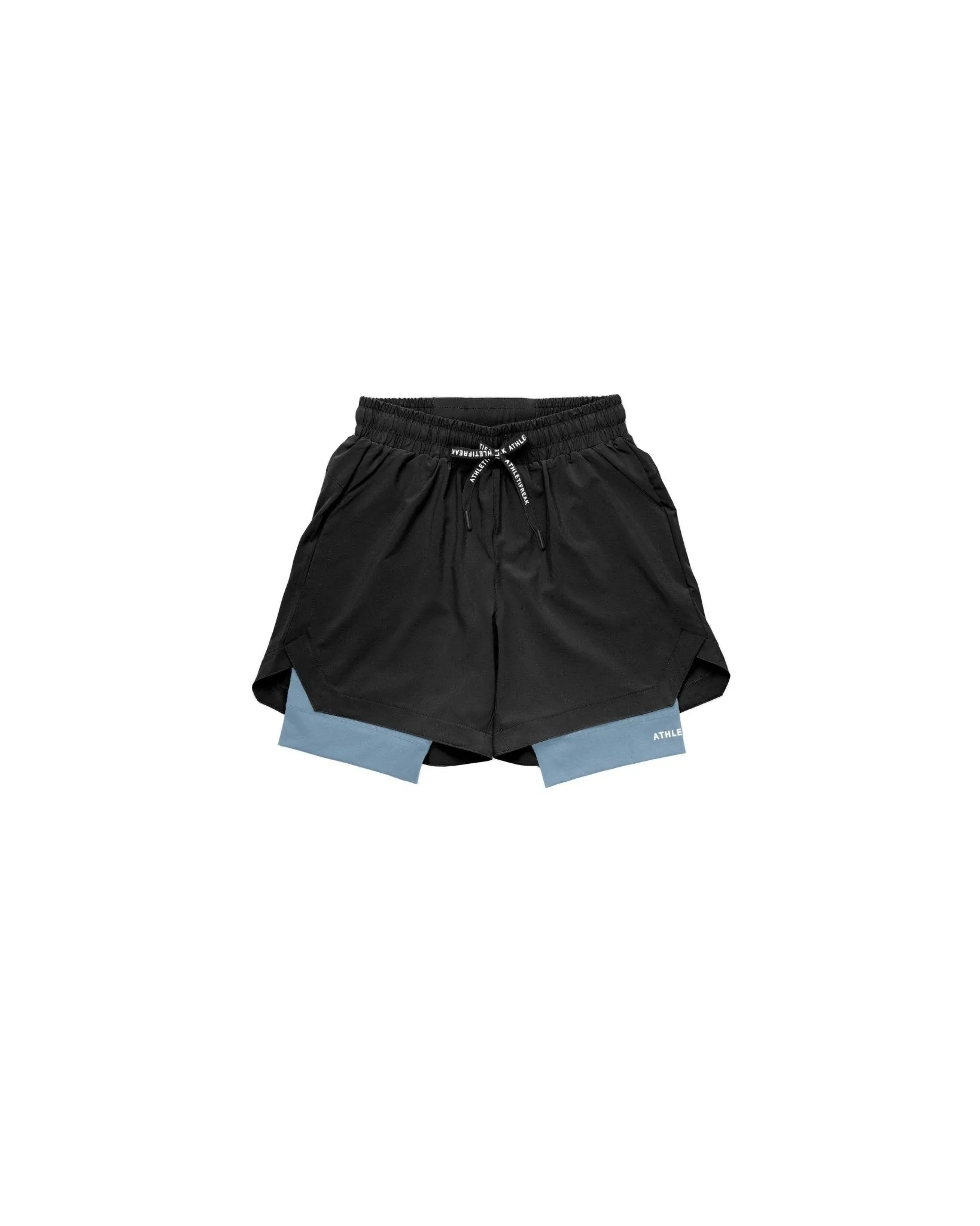 kids Reinforced Gusset [CORE] Training Shorts 4" - Black / Cloud