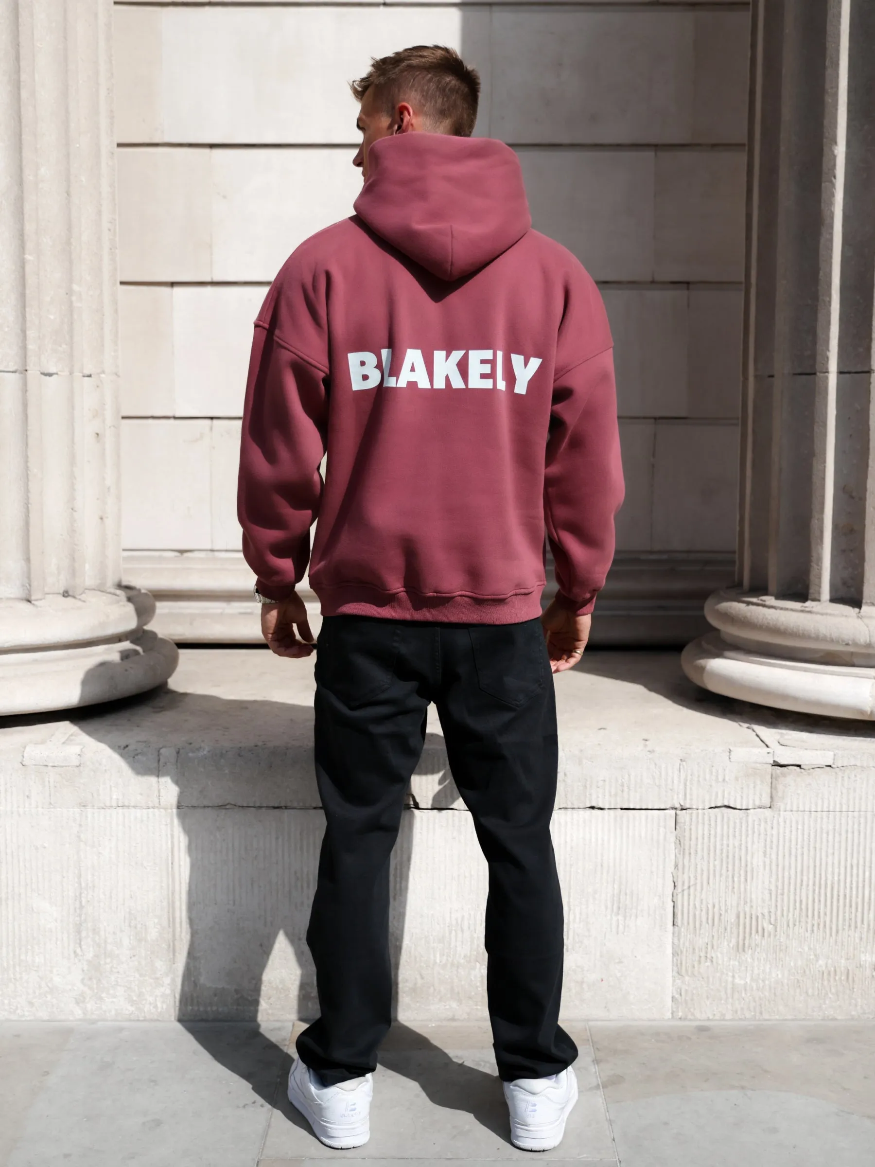 Arlo Relaxed Hoodie - Dark Pink Daily Style
