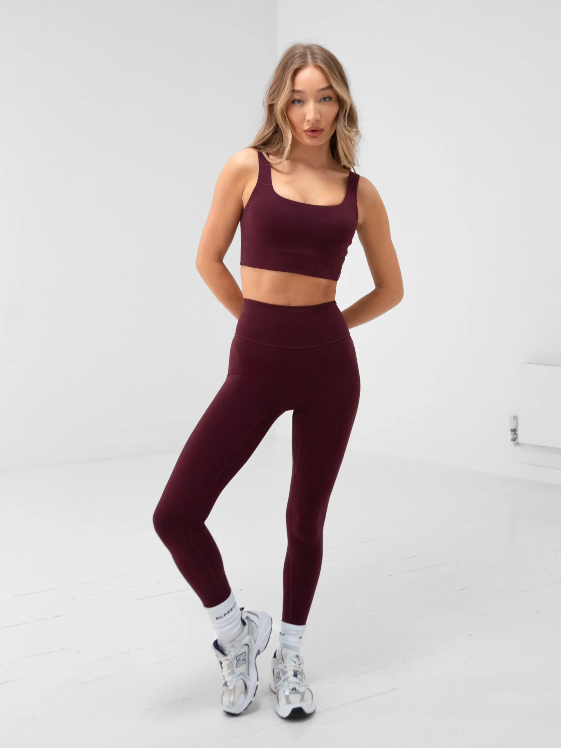 Apex Pro Sports Bra - Deep Burgundy Athletes in training Wire-Free Comfort