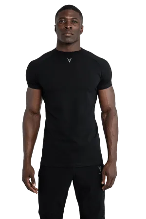 Tiered Design T-SHIRT - Black Coastal Escape Coastal Lifestyle
