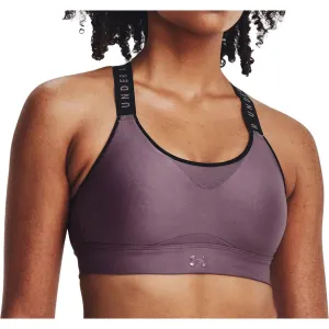 Under Armour Infinity High Womens Sports Bra - Purple Versatile Strap Configuration Ribbed waistband