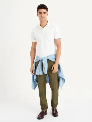 Men's Self Slim Fit Polo T-Shirt Workout Friendly Golf Style