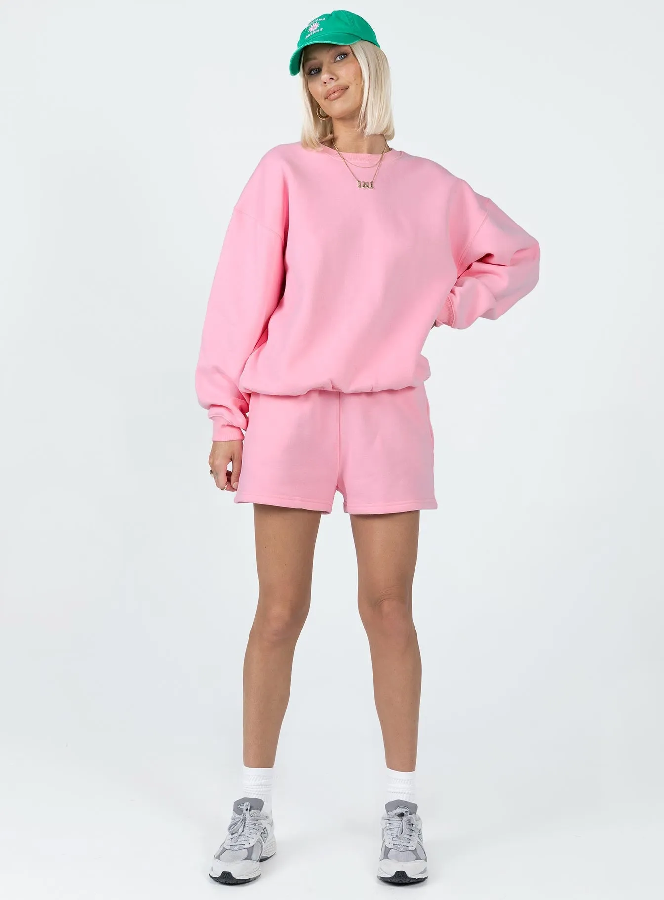 Barclay Track Shorts Pink Trust Glow