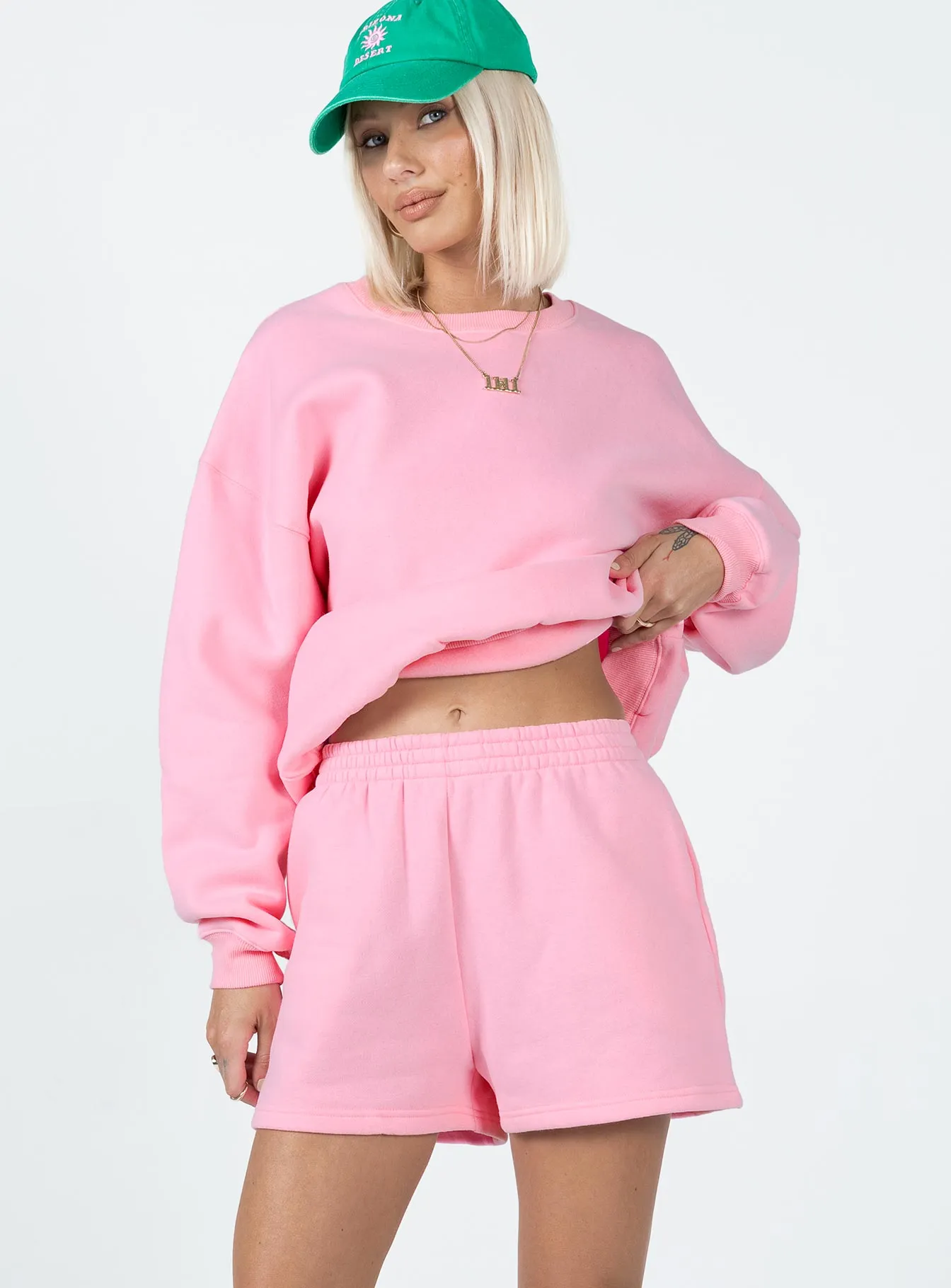 Barclay Track Shorts Pink City Soul Layer Play