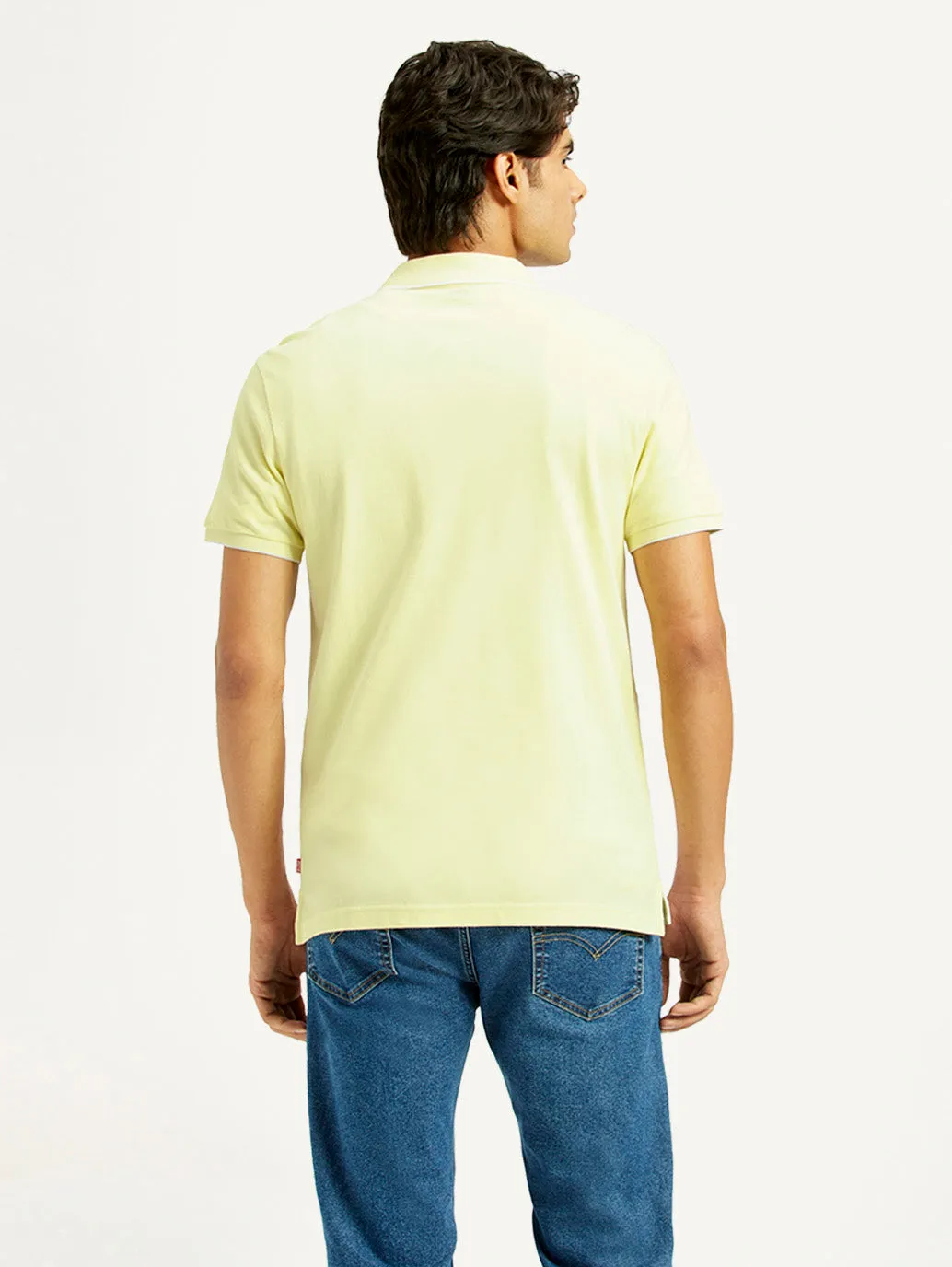 Men's Pure Cotton Slim Fit Polo T-shirt Relaxed Comfort