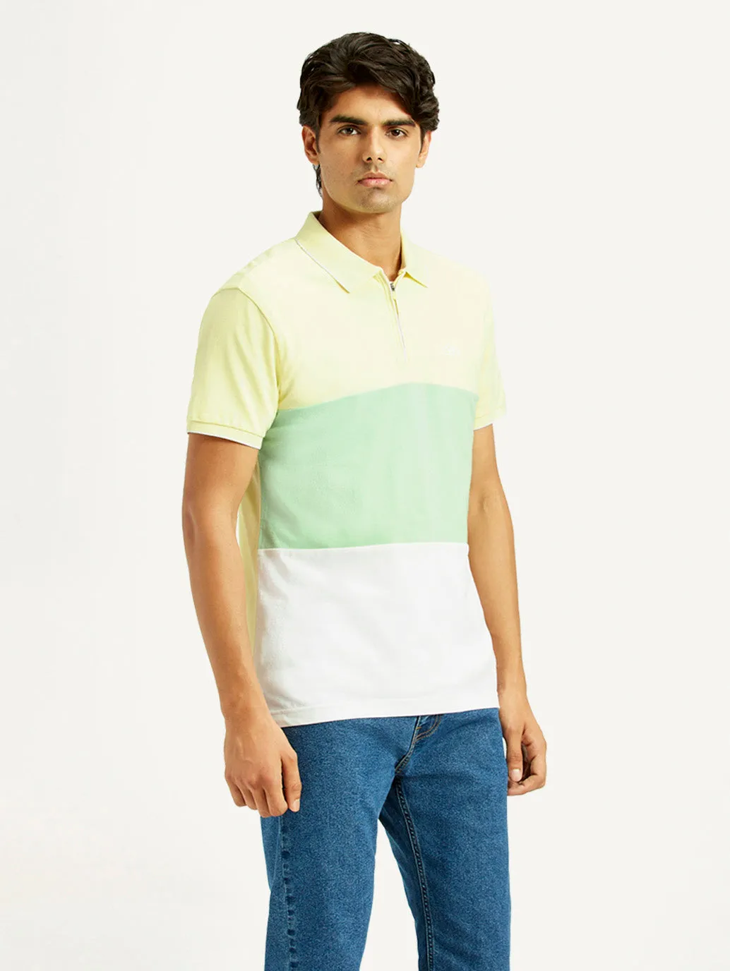 Men's Pure Cotton Slim Fit Polo T-shirt Travel Friendly