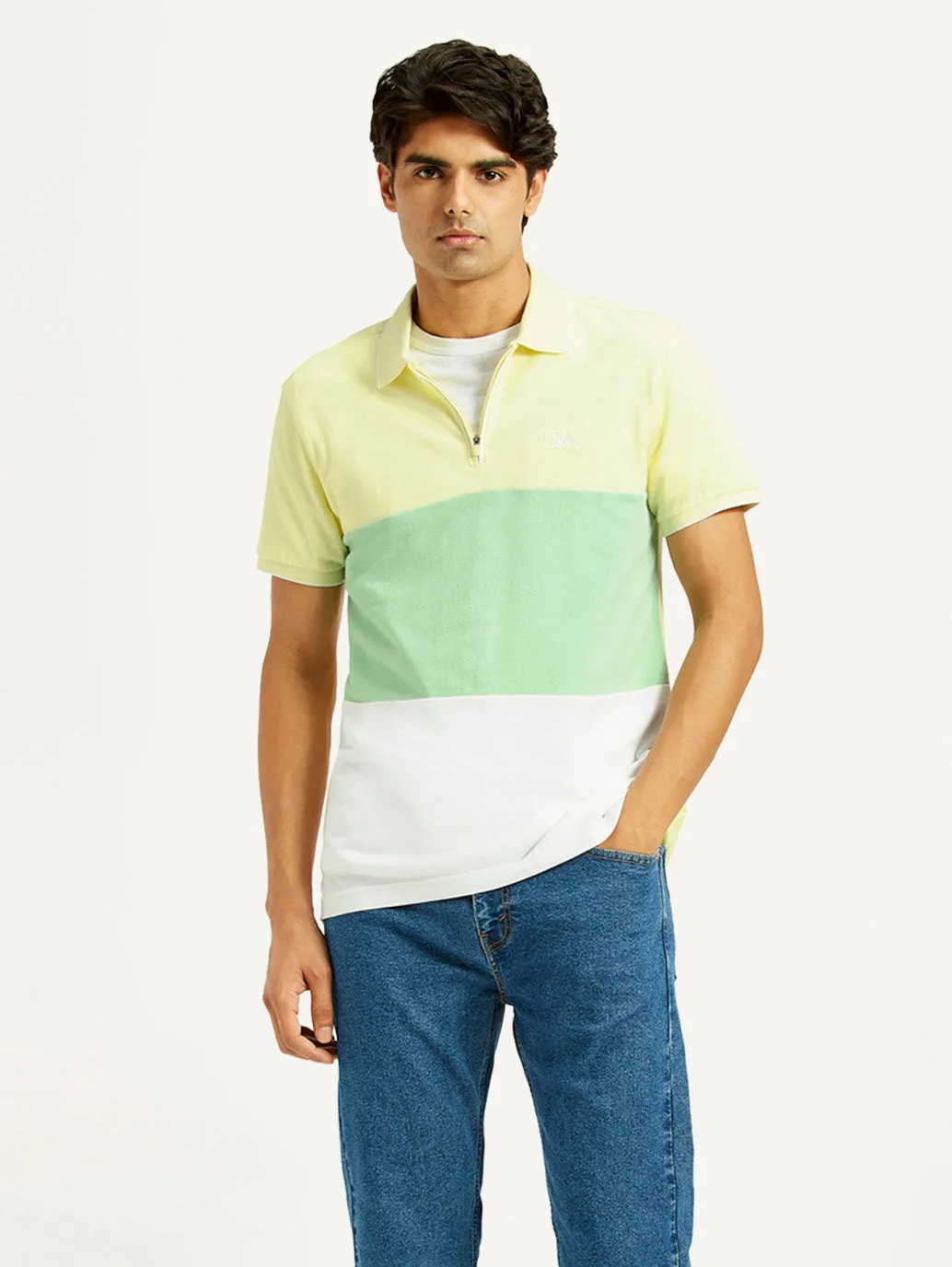 Men's Pure Cotton Slim Fit Polo T-shirt SlimFit Design