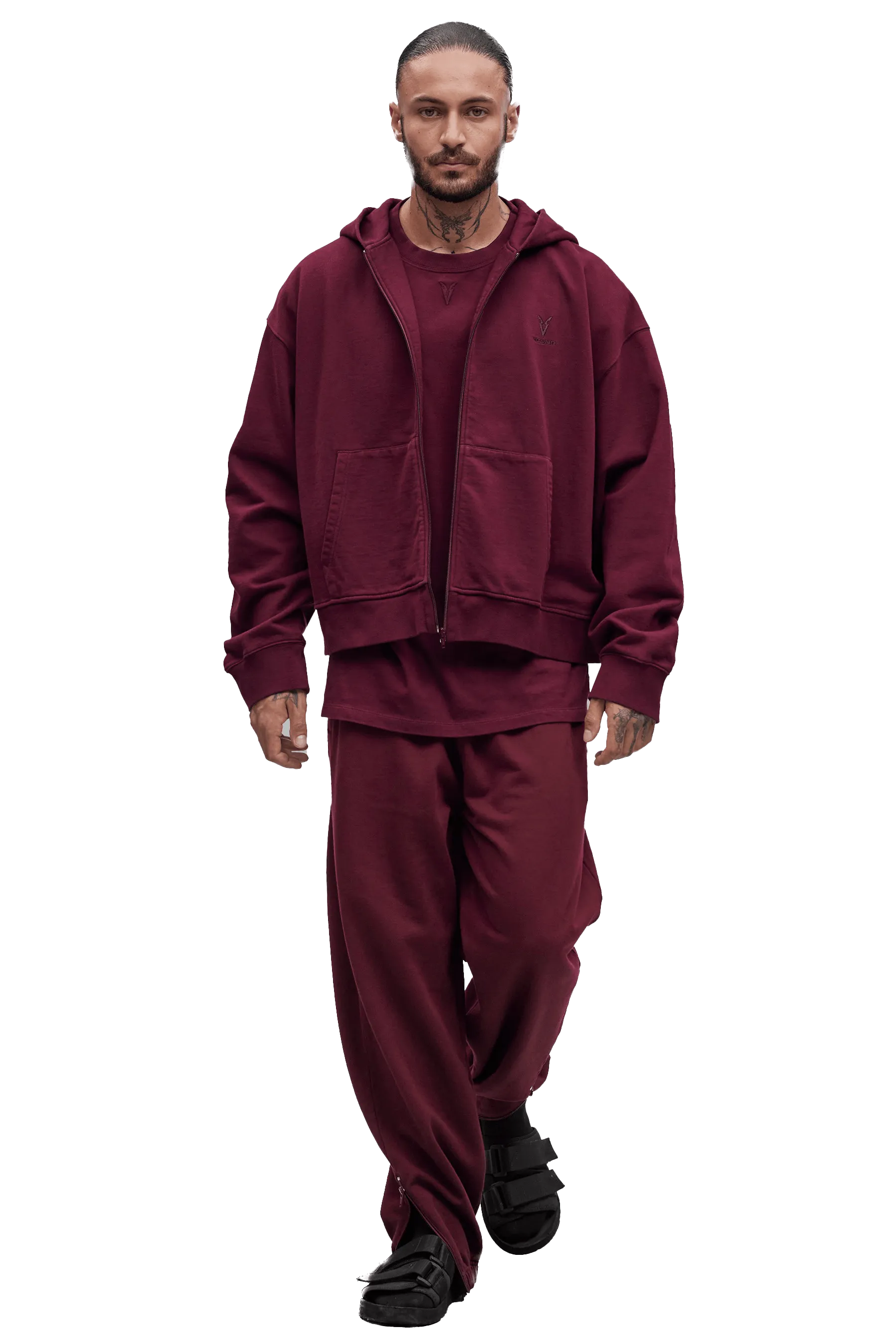 Relax Fit Machine washable JOGGERS - Burgundy
