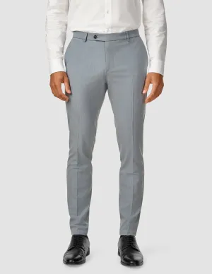 Essential Suit Pants Slim Light Blue Melange Slim Silhouette Anti Friction Lining