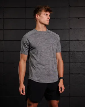 SmartTech Raglan Shirt | Charcoal Heather Summer Air Spirit Core