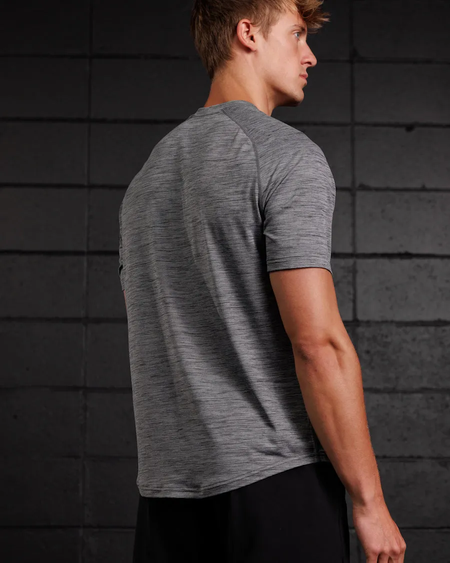 SmartTech Raglan Shirt | Charcoal Heather EcoDyeProcess SmoothInnerLining
