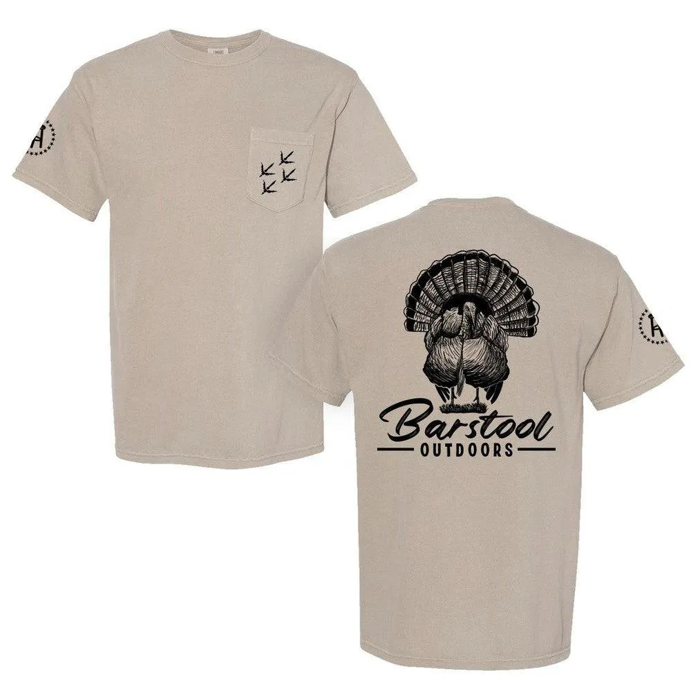 Classic Wearable Barstool Outdoors Turkey Pocket Tee