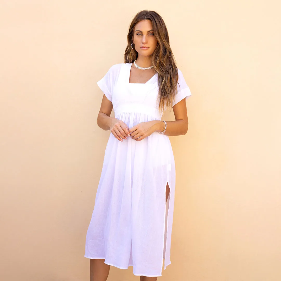 Billie Coverup, White Linen King Mode