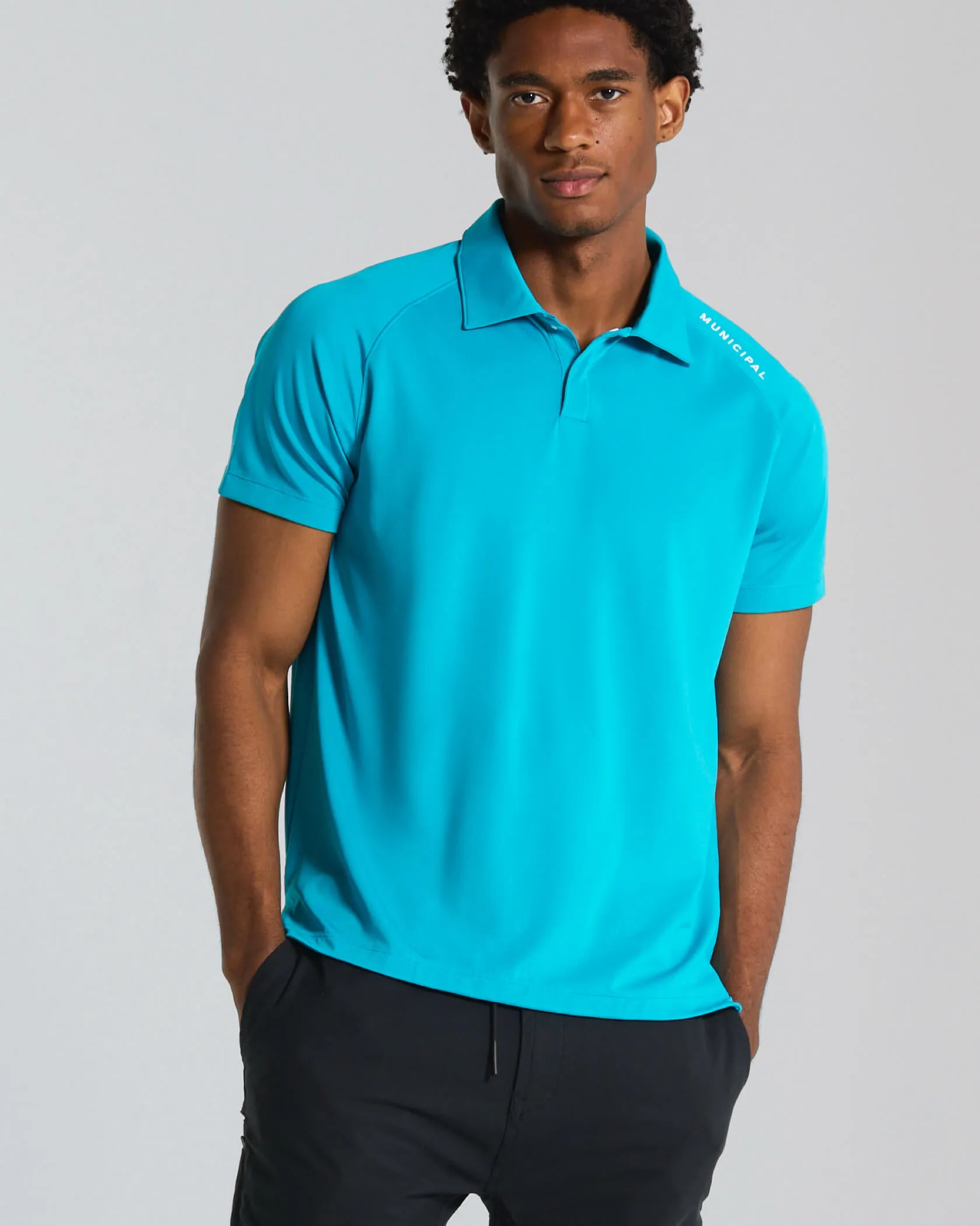 Logo Detail YarnDyed Construction Sportcross Tech Polo