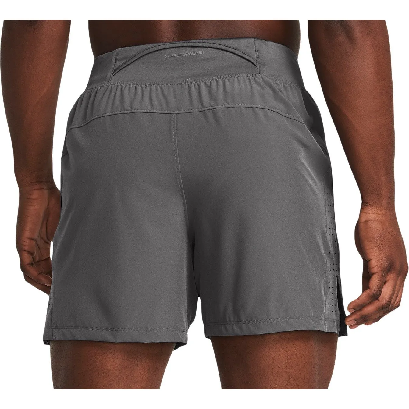 Under Armour Launch Elite 5 Inch Mens Running Shorts - Grey homecoming