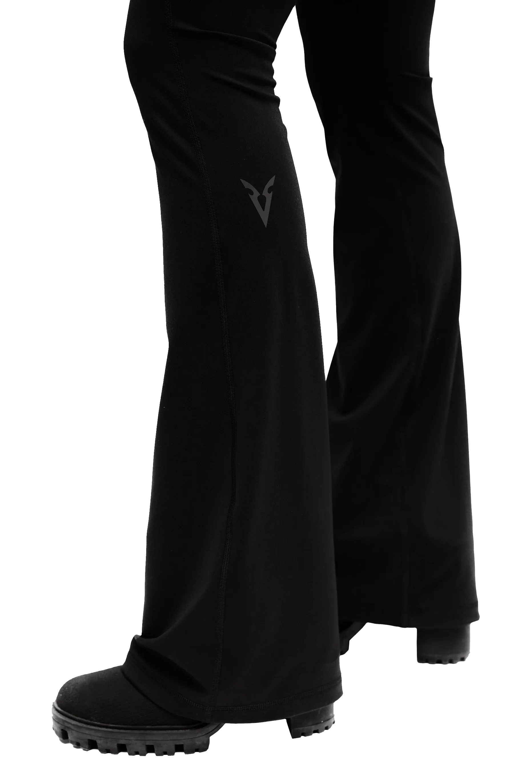 FLARED LEGGINGS - Black Outdoor Lover Skin Friendly