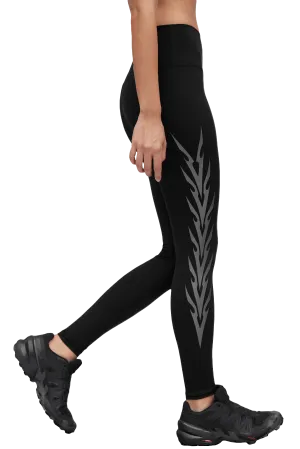 Motion Ease LEGGINGS SPINE GRAPHIC - Black