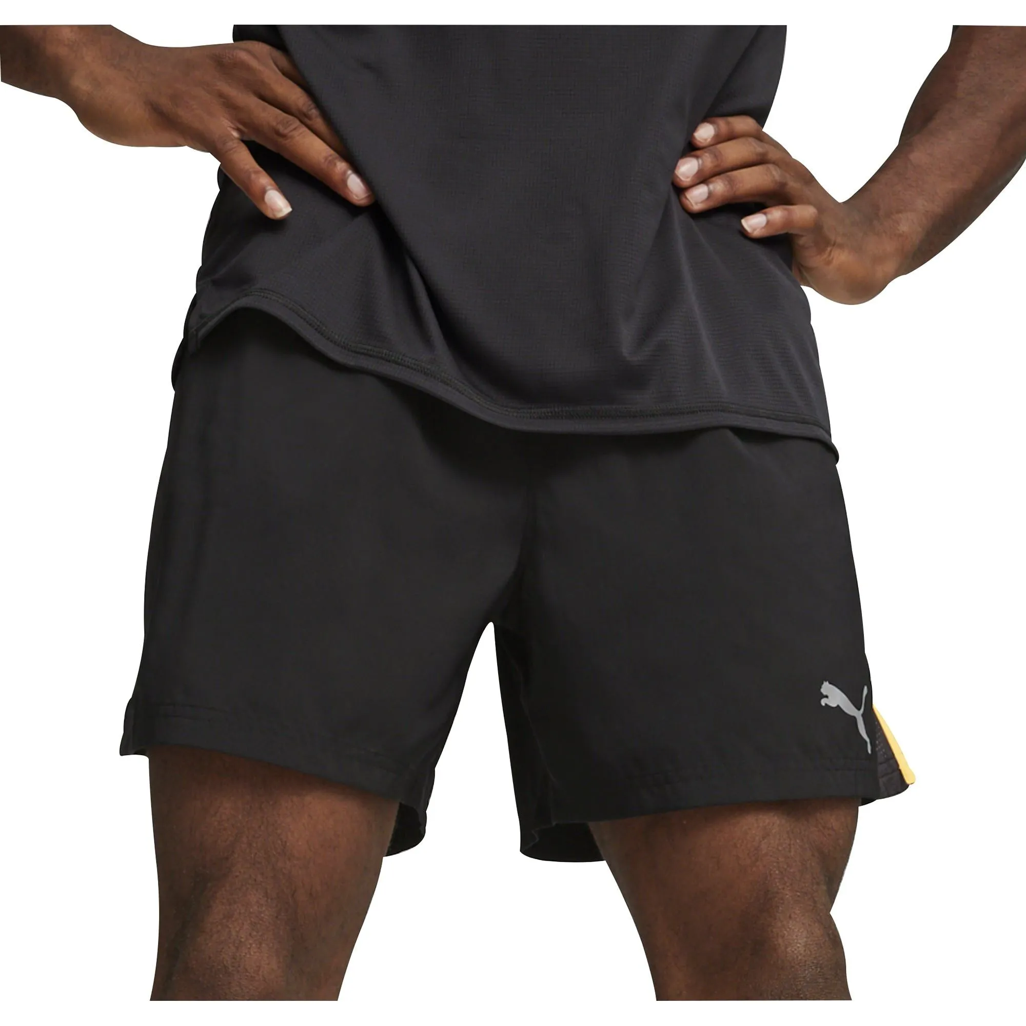 Puma Run Favourite Velocity 5 Inch Mens Running Shorts - Black Low Maintenance Fabric