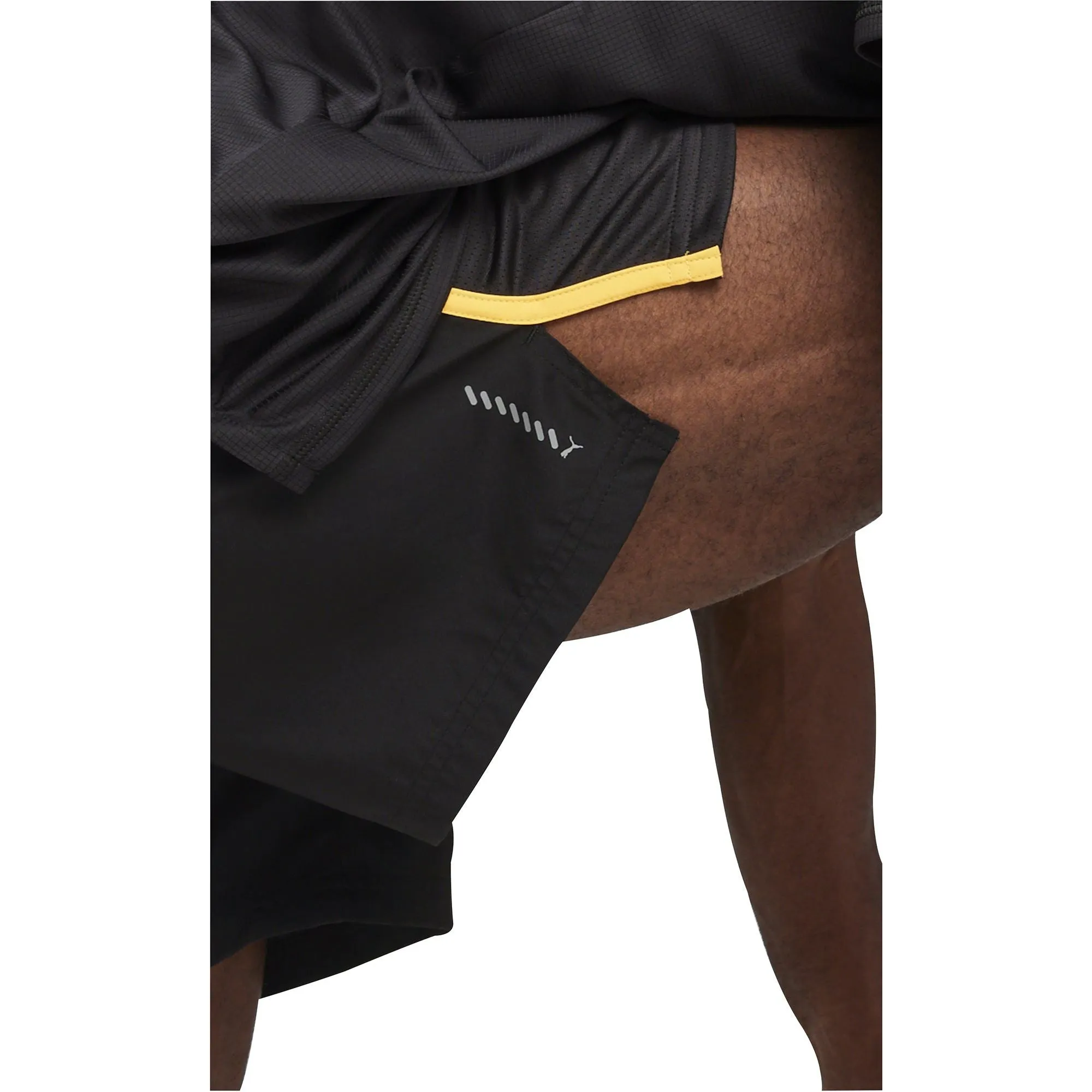 Puma Run Favourite Velocity 5 Inch Mens Running Shorts - Black Eco - friendly Tagless Design