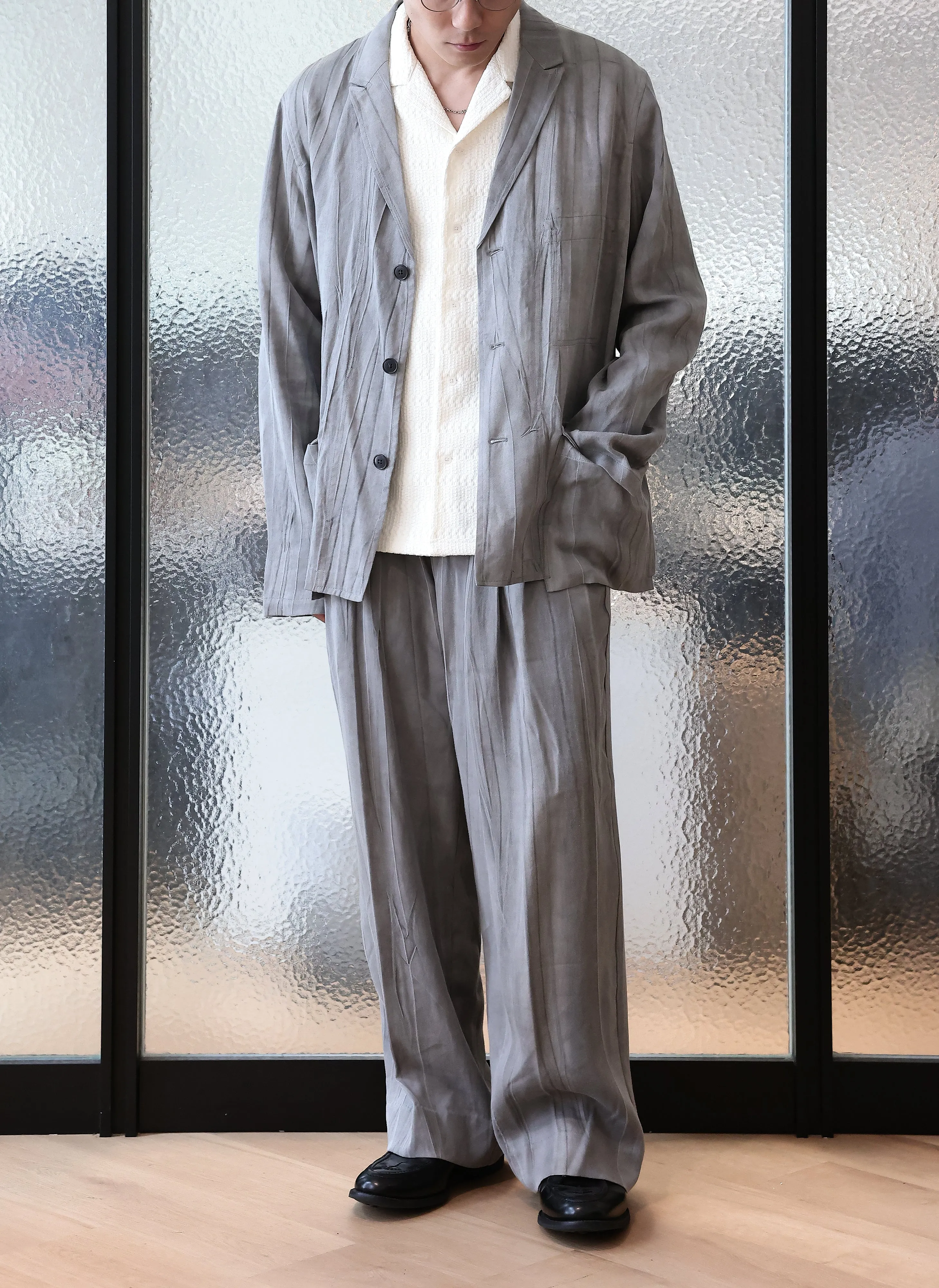 Wide Pleated Pants AntiClingFabric Street Sport