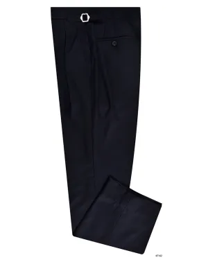 Drago Navy Wool Super 160s Low Bulk
