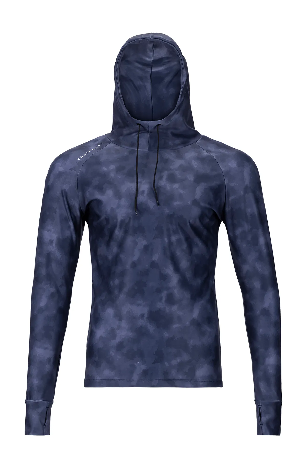 BOATHOUSE Men's 215 Printed Hooded Compression Top Travel Proof High End