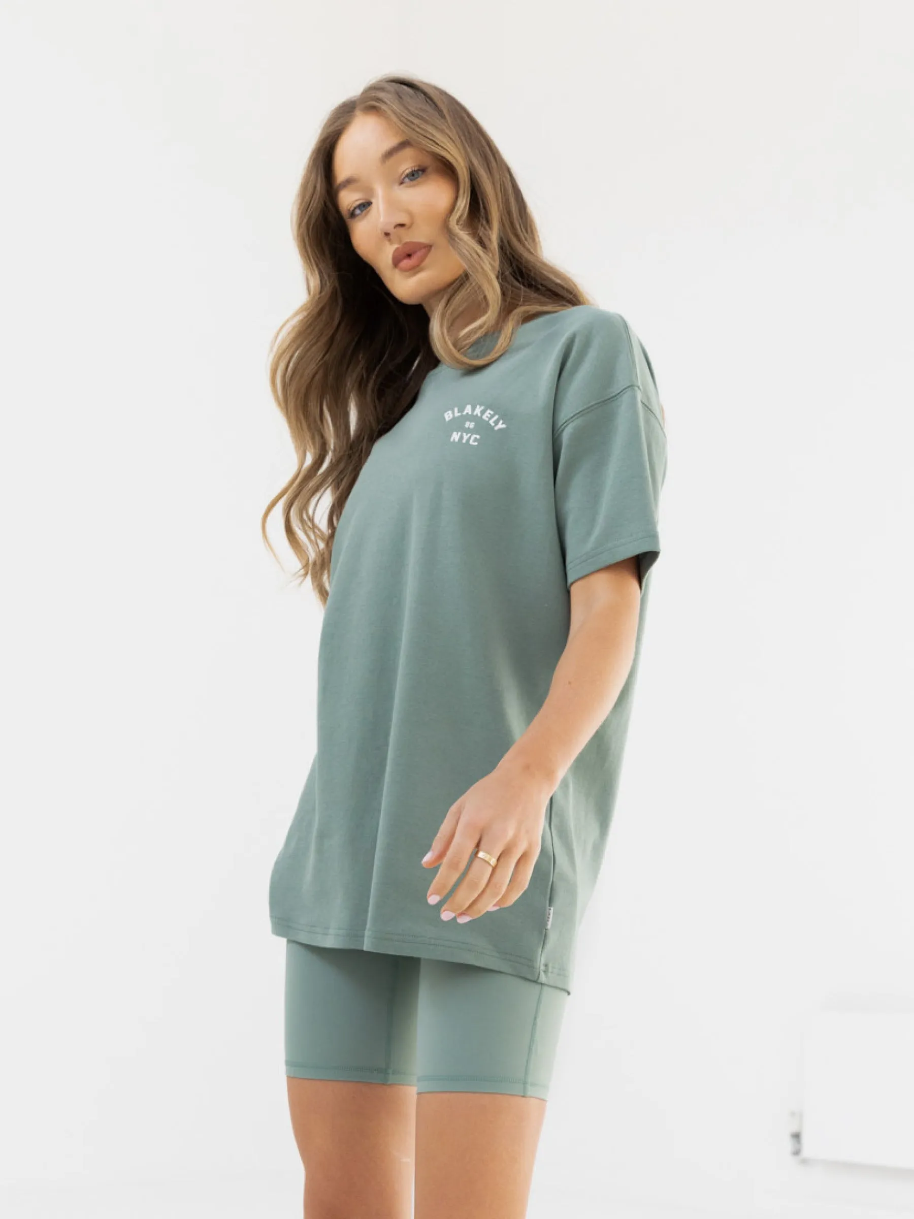 NYC Oversized T-Shirt - Sage Green Leisure Wear