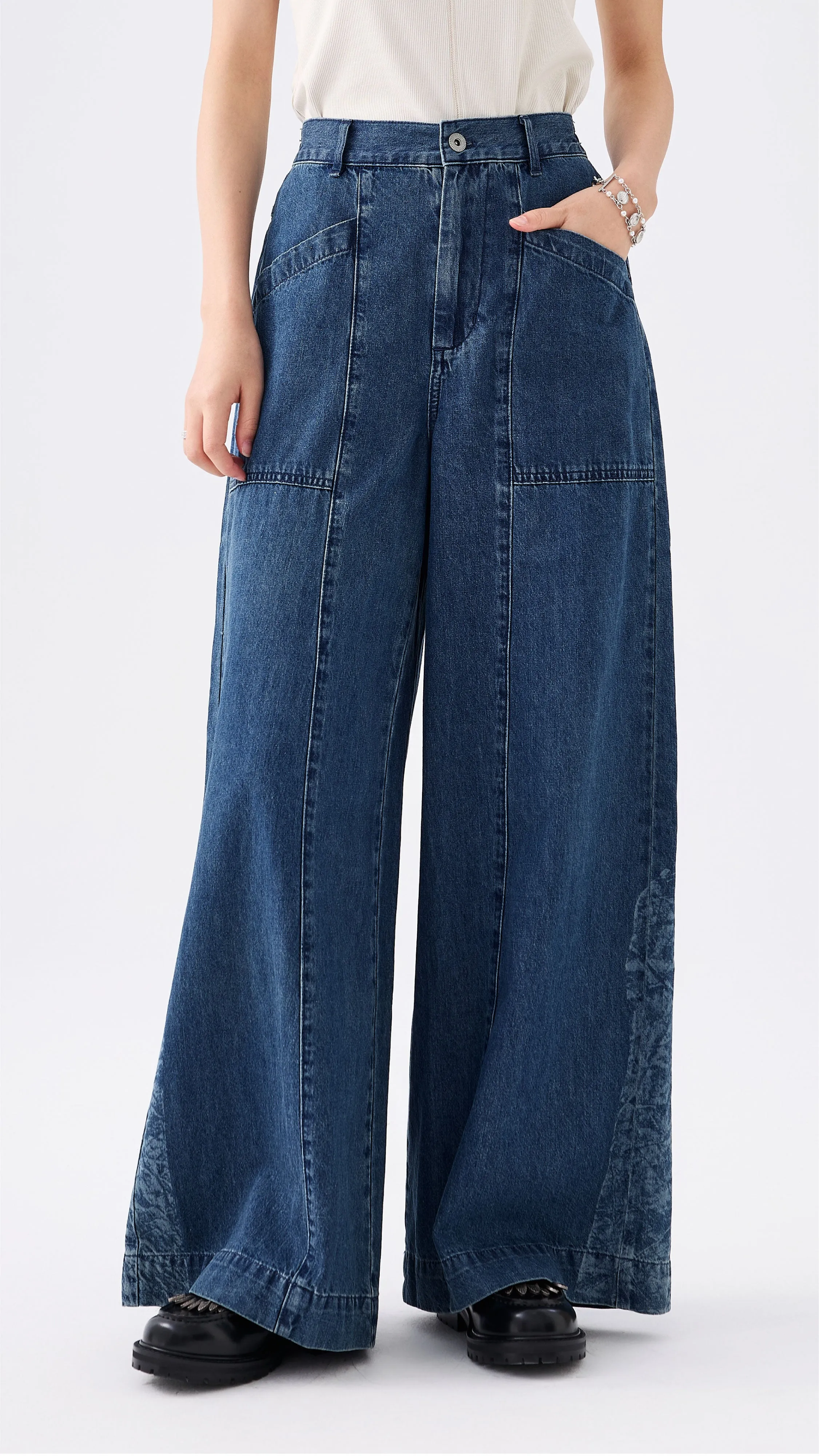 Jump Core Meta Mood 25th Anniversary Lazer Graphic Jeans