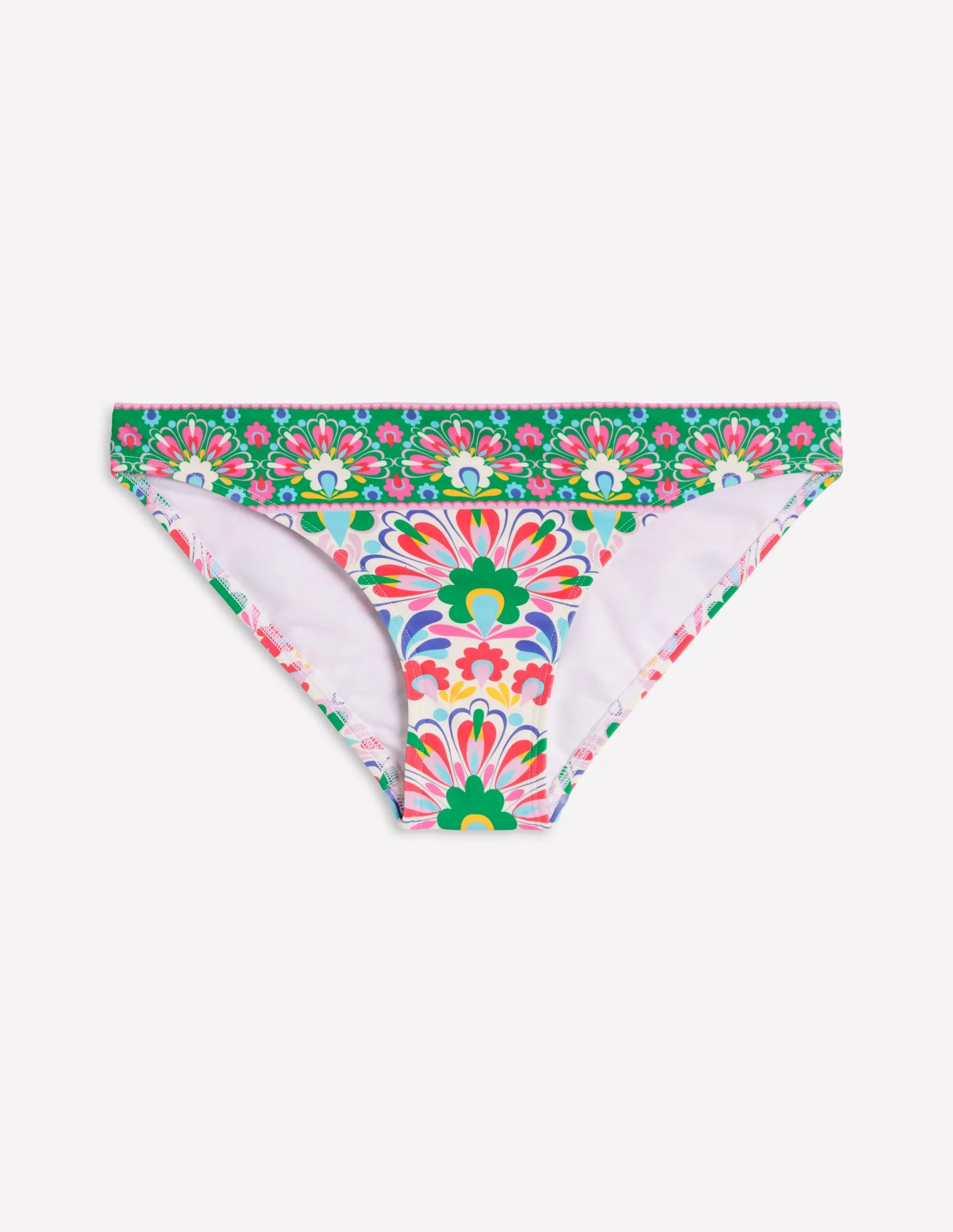 Porto Bikini Bottoms-Multi, Decorative Dandelion Coastal Escape