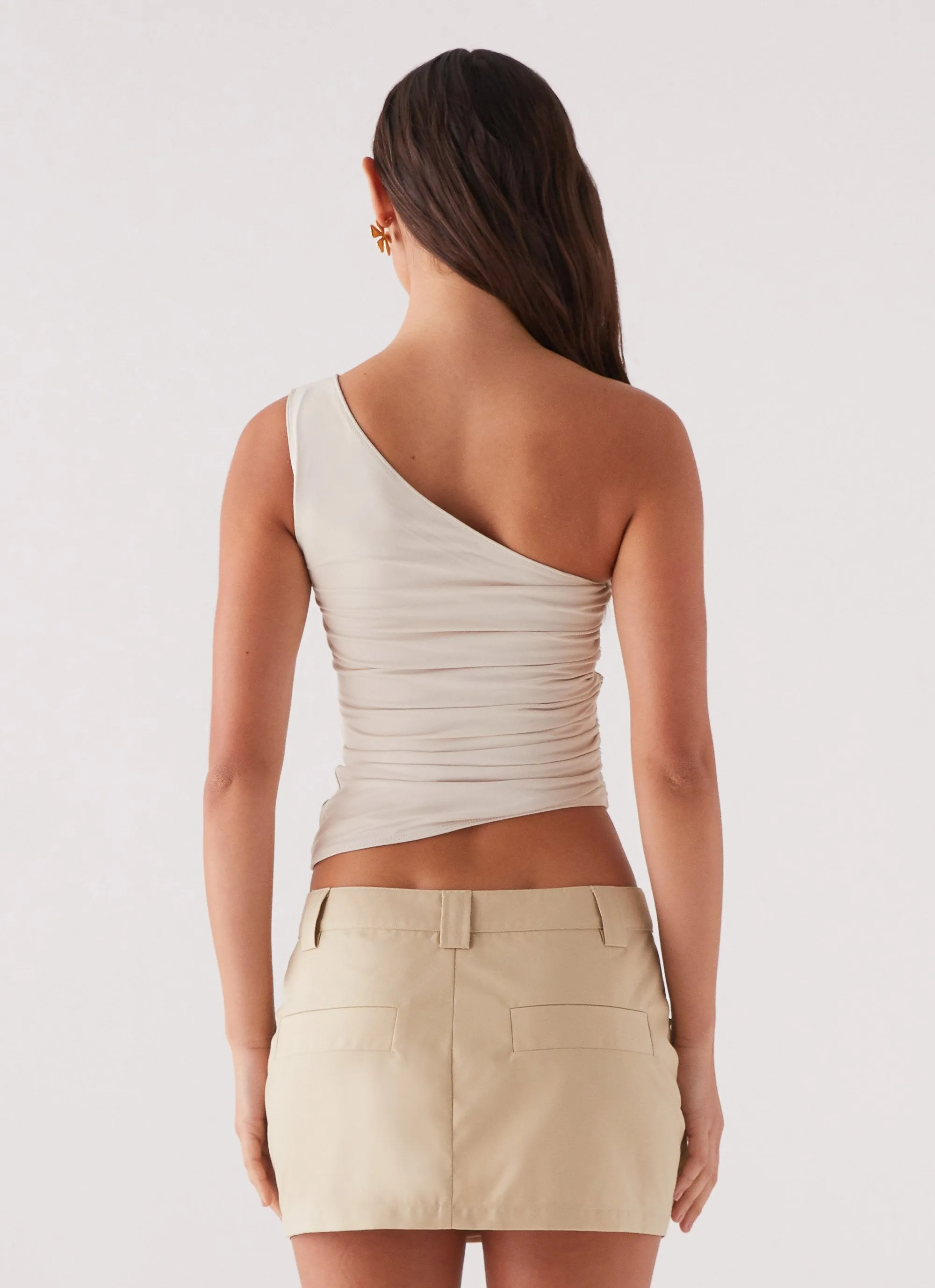 Heart To Heart Cargo Mini Skirt - Beige Graduation-Event Calm Movement
