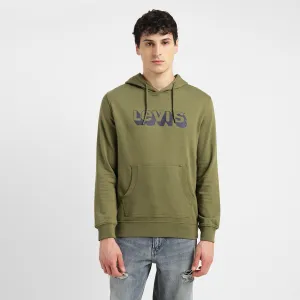 Seamless Side Construction City Streets Men's Graphic Print Green Hooded Sweatshirt